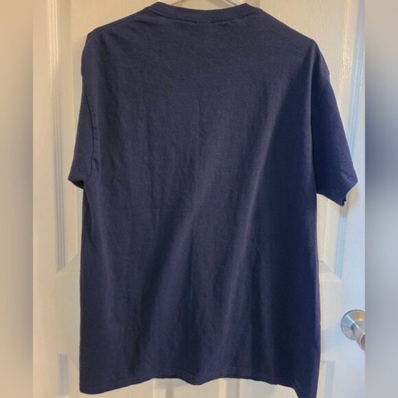 Gildan Heavy Cotton Best Papa By Par Navy T-Shirt - Picture 4 of 4